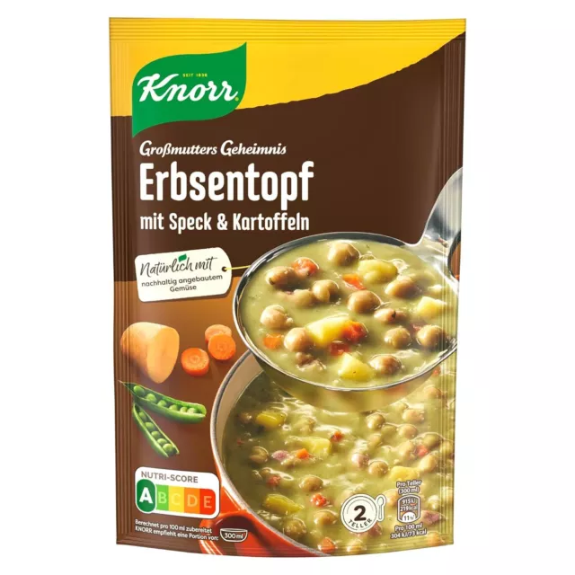 8 x 122 g Knorr nonna Deftiger vaso originale pancetta patate NUOVO MHD 28/02/25