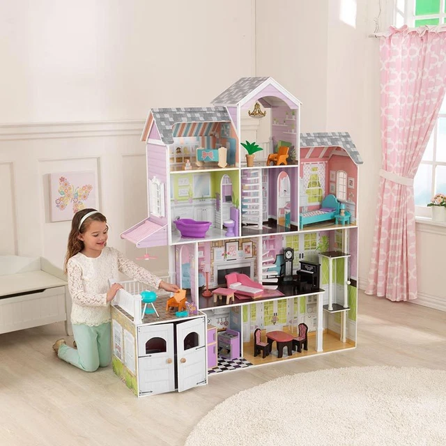 KIDKRAFT GRAND ESTATE Wooden Girls Dolls House Furniture Fits