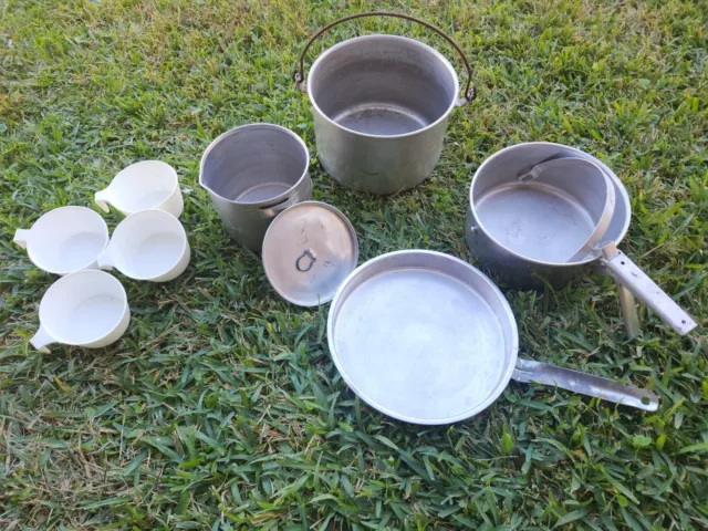 vtg camping survival tailgating cookware equipment outdoor set