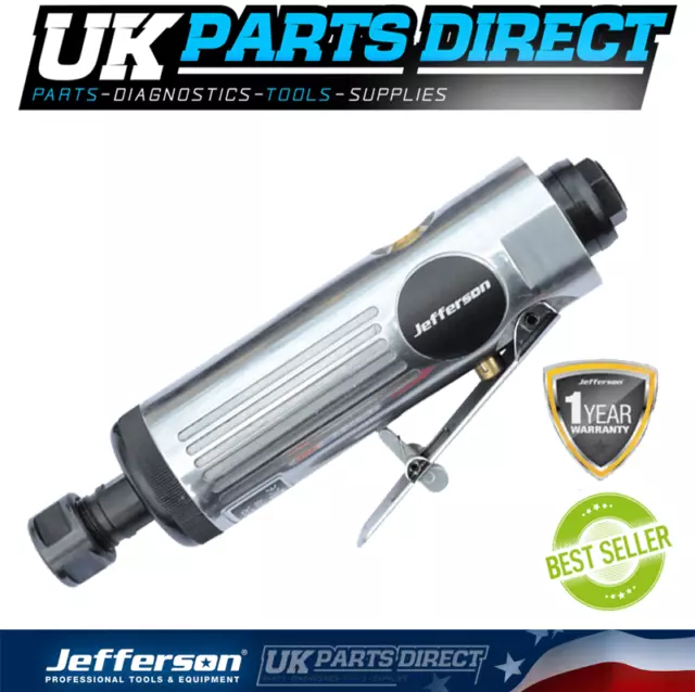 Jefferson 6mm / 1/4" Air Powered Die Grinder with Safety Lever
