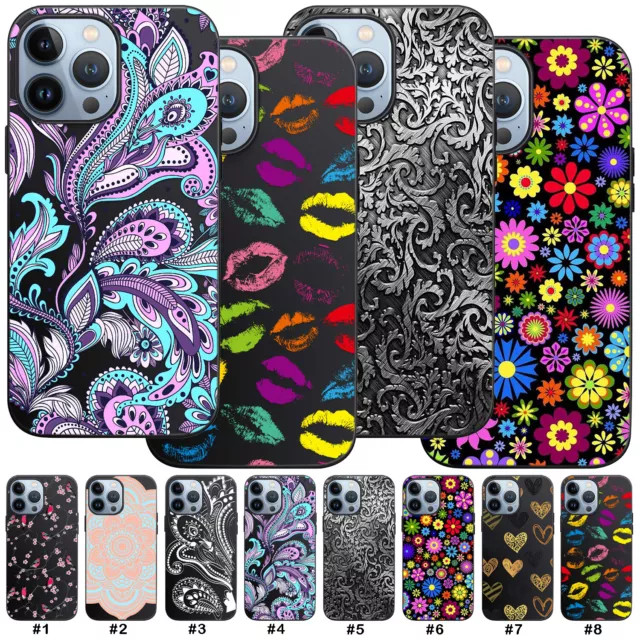 For iPhone 14 13 11 12 Pro Max Mini 8 XR 15 Silicone Shockproof Phone Case Cover