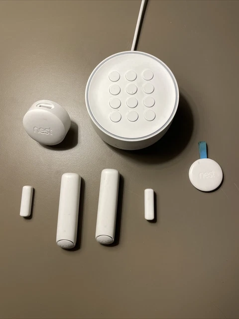 Google Home Security Nest Guard A0024 w/Power Adapter & 2 Sensors