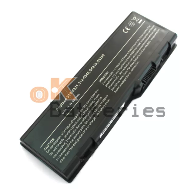 6Cell Battery for Dell Inspiron 6000 9200 9400 XPS M1710 Precision M90 312-0339