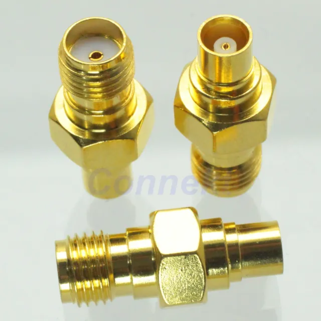 1pce SMA female jack to MCX female jack RF coaxial adapter connector