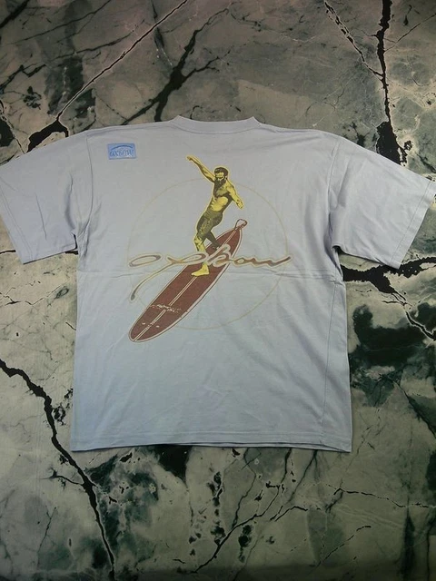 T-shirt Vintage Ocean Pacific Surf Check Années 80 - Fabriqué Aux USA, Taille S, Vert, Très Bon état