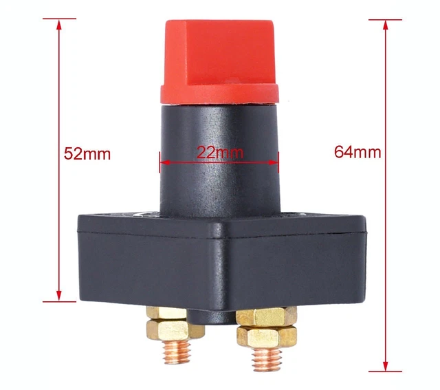 Interrupteur De Coupure Batterie 12V/60V - Coupe-circuit Pour Voiture, Tracteur, Bateau