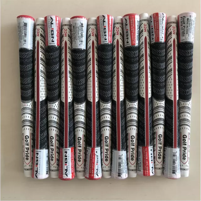 13PCS/Set Midsize Black/Red Standard Golf Grips Pride MCC ALIGN Multi Compound