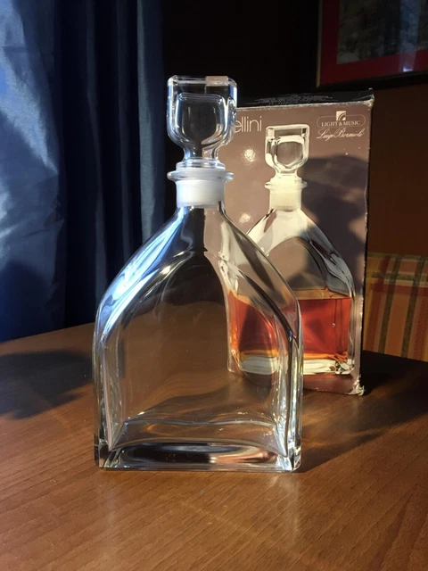 Italienischer hergestellter Kristallglas Whisky/Cognac/Wodka Dekanter, 750 ml.