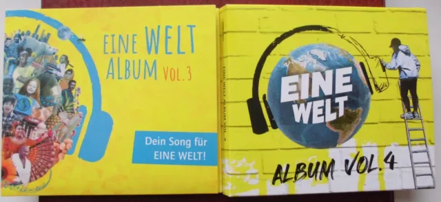 2 Doppel CDs - EINE WELT ALBUM: VOL. 3 und VOL. 4, Compilation, 45 Songs, NEU !