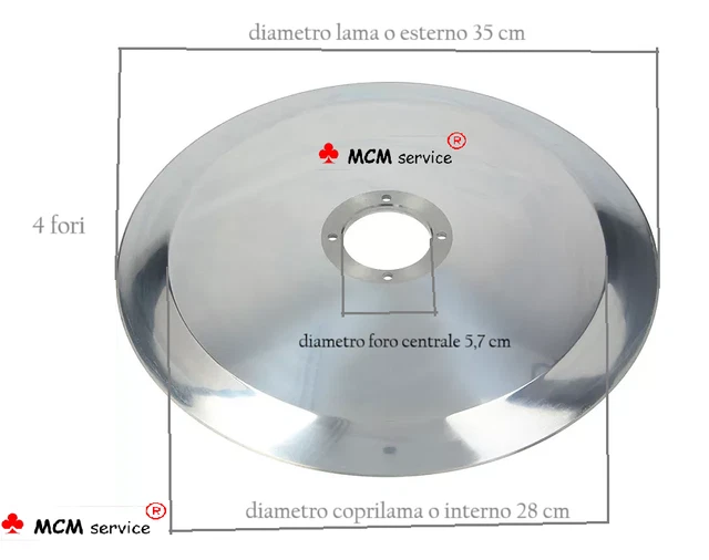 Lama Affettatrice Rasspe 250-40-3-210 C45 - Made In Italy, Per Affettatrici Professionali - Foto 8