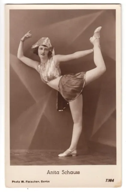 Tänzerin Anita Schauss New German Dance Girl Tanz Art Deco Berlin RPPC ~1930
