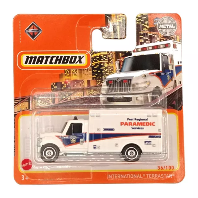  Matchbox 2022 - International Terrastar - Paramedic - Ambulance  36/100 : Toys & Games