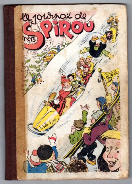 Spirou Recueil N°13 Rob-Vel Jijé Valhardi Tif Tondu Red Ryder Incompl. d'origine