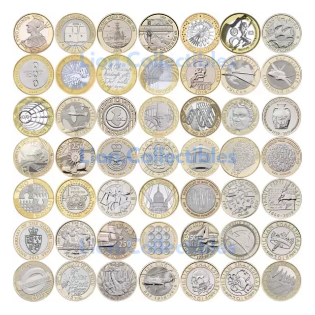 UK zwei £ 2 Pfund seltene Münzen Royal Mint Alben Olympic Commonwealth Armee Mary Rose