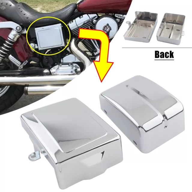 Battery Side Covers For Harley Dyna FXD FXDL Street Bob Fat Bob FLD FXDC 12-17