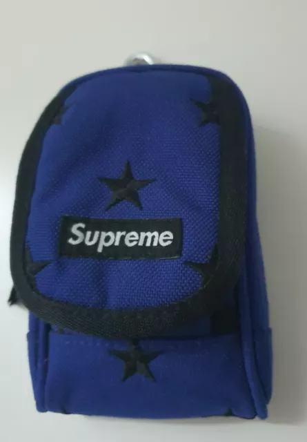 Very rare FW13 Supreme Stars digital camera bag / pouch blue cordura fabric