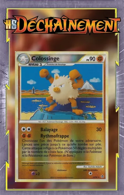 Reverse Colossian - HS02:Unleashing - 22/95 - French Pokemon Card