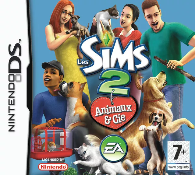Jeu Les Sims 2 - Animaux & Cie - Pets / Nintendo Ds Lite DSi 2DS 3DS / EA Pegi 7