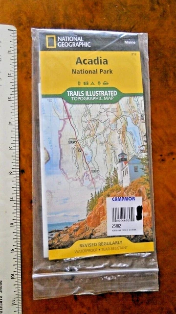 Acadia National Park Maine Topo Map #212 National Geographic (New In Package) Acadia National Park Maine Topo Map #212 National Geographic (New In Package)