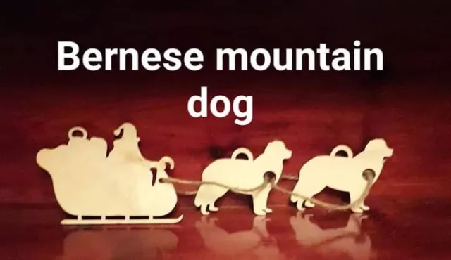 Hanging Christmas Decoration-Bernese Mountain Dog
