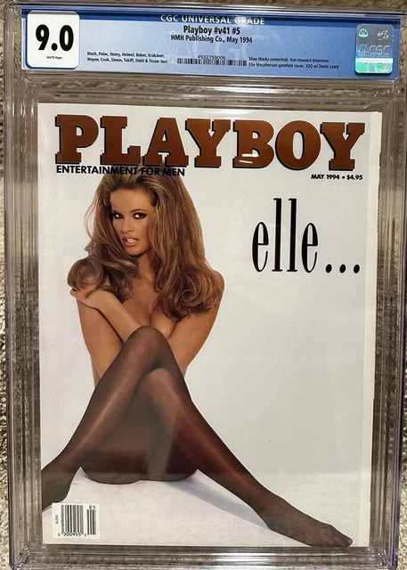 ELLE MACPHERSON SUPERMODEL Cover Of Playboy Magazine May 1994 CGC 9.0 ...
