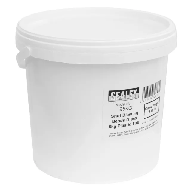 Sealey B5KG Jet de Retour Perles Verre 5kg Plastique Tub