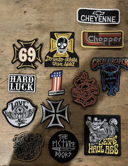 BIKER HARLEY DAVIDSON Chopper patches Shovelhead Panhead £10.50 ...