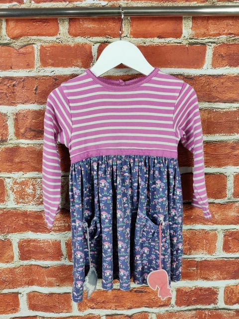 PACCHETTO RAGAZZE ETÀ 4-5 ANNI NEXT H&M ecc ABITO MANICHE LUNGHE DENIM ROSA BAMBINI 110CM 2