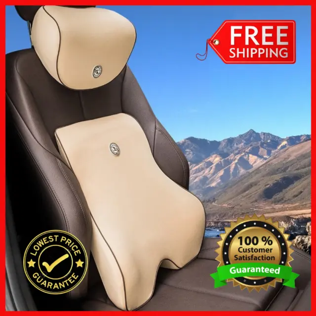 Comfort Car Pillow Long Drive Car Seat Cushion Lumbar Support Back Pain 6 colors