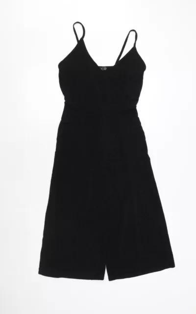 Primark Womens Black Polyester Bodysuit One-Piece Size 4 Snap