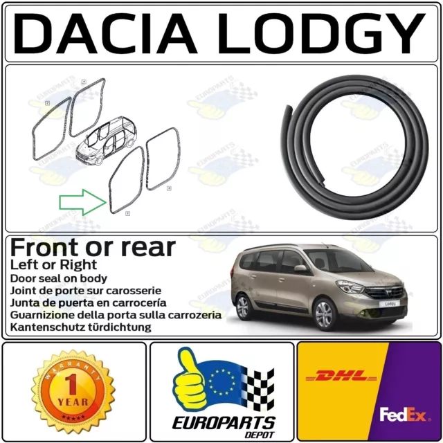 Dacia Lodgy & Dokker Burlete Junta De Goma Para Puerta Delantero O Trasero