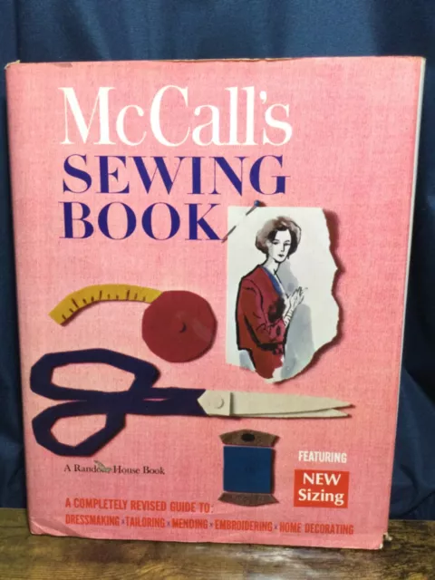 McCall's Sewing Book HC 1968 Vintage Dressmaking Tailoring Embroidering Mending