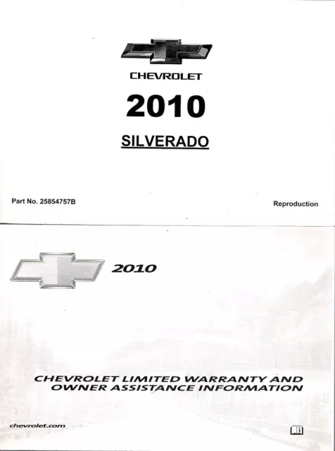 2010 Chevy Silverado 1500 2500 3500 Owners Owner Manual Portfolio NEW 25854715