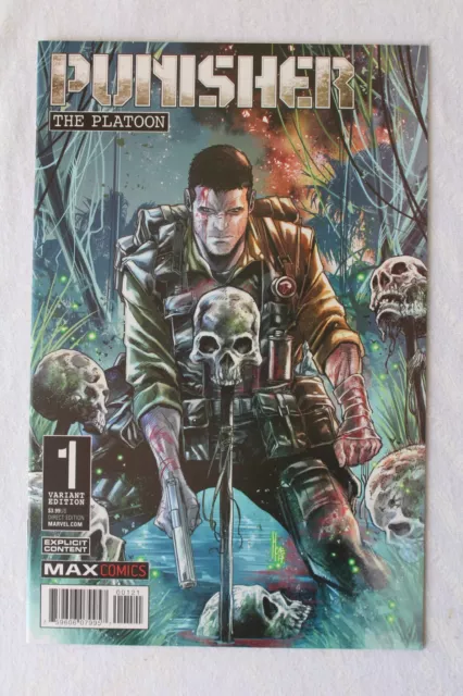 Punisher The Platoon #1 (2017) Marco Checchetto 1:25 Variant Max Comics Marvel