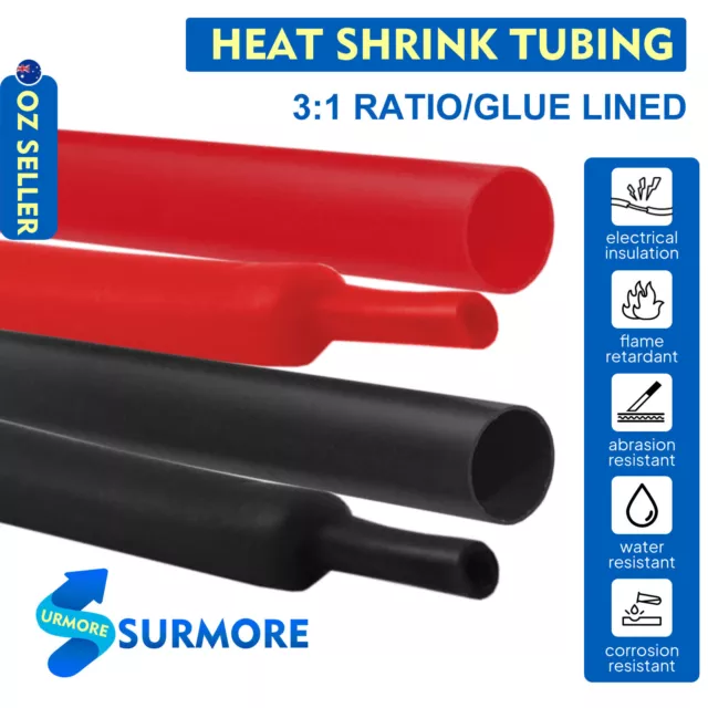 3:1 Glue Lined Heat Shrink Tubing Cable Repair Shrink Wrap Insulation Protector