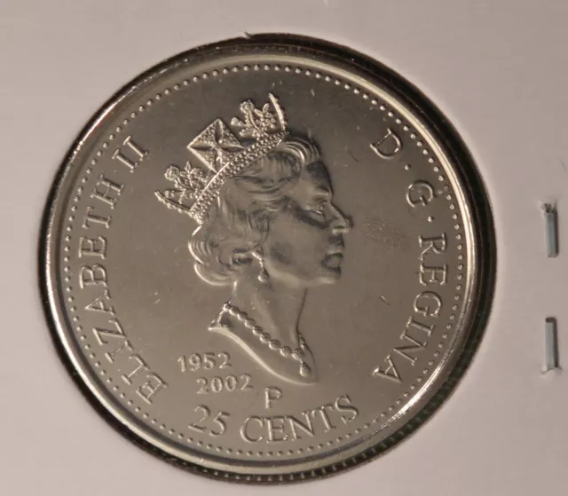 2002p - Canada 25 Cents - Canada Day - Uncirculated 2