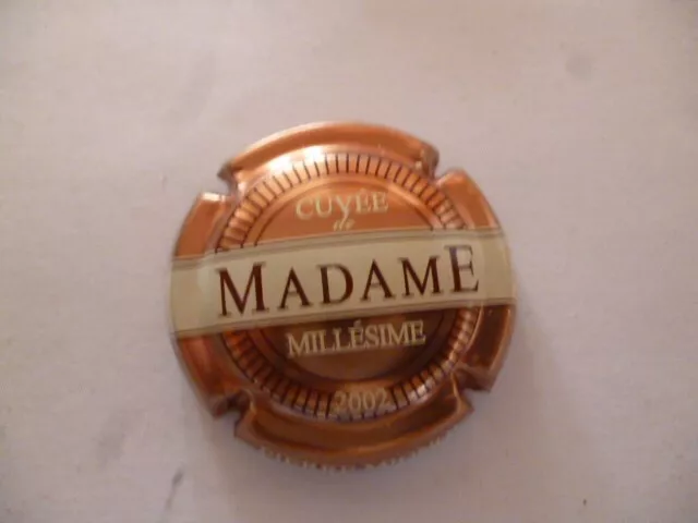 capsule de champagne, MIGNON Pierre, cuvée madame, cuivre  b crème 2002, N°40e