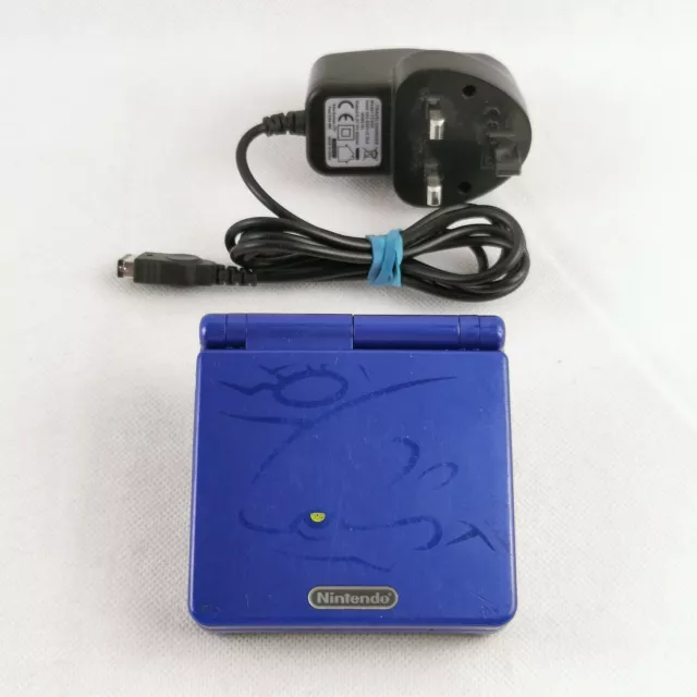 Nintendo GameBoy Advance SP Kyogre Pokemon Edition + Charger Bundle