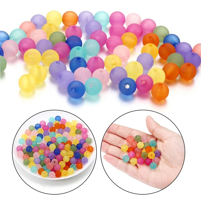Exquisitas perlas coloridas estera cómoda redonda acrílico hágalo usted mismo duradera