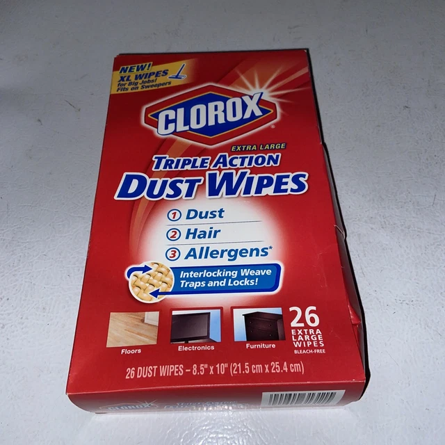 Clorox Triple Action Dust cloth Allergens Hair X-Large 25 Count