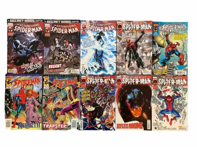 Marvel Mixed Lot The Astonishing Spider-Man Job Lot X 10 Comic Books Various