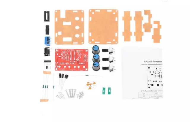 XR2206 High Precision Function Signal Generator DIY Kit Sine/Triangle/Square 3