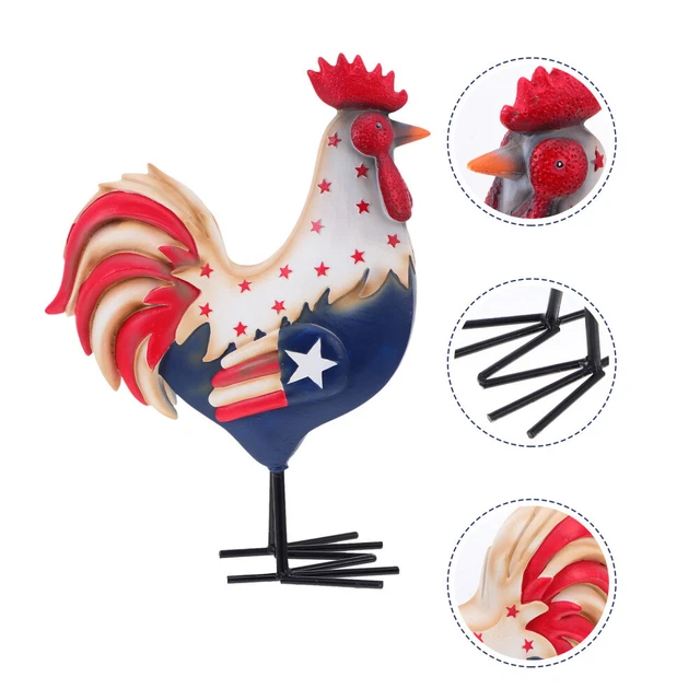 Accessoires Pour La Maison Jour Commémoratif Ornement De Coq Drapeau