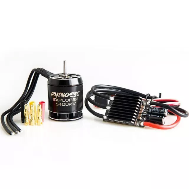 RhinoESC 540 AM32 ESC 80A Brushless Motor Combo Crawler Car Axial SCX10 TRX-4/6