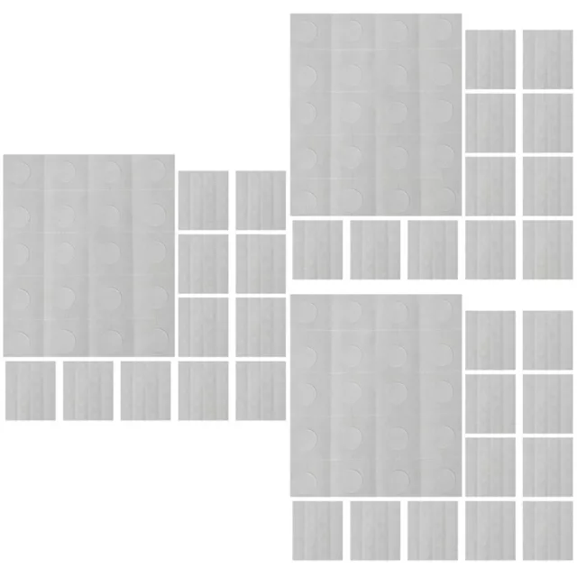 75 hojas de pegatinas de doble cara puntos adhesivos transparentes sin rastros