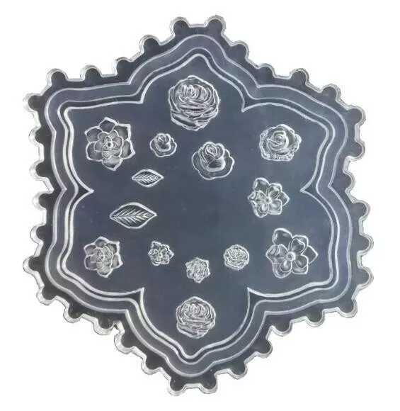 3d Molde De Silicona rosas