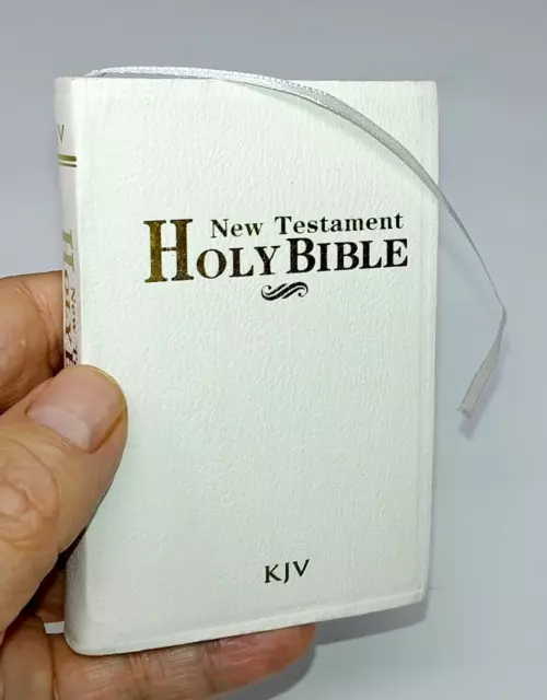 Holy Bible The New Testament KJV Red-Letter White Mini-Pocket Version