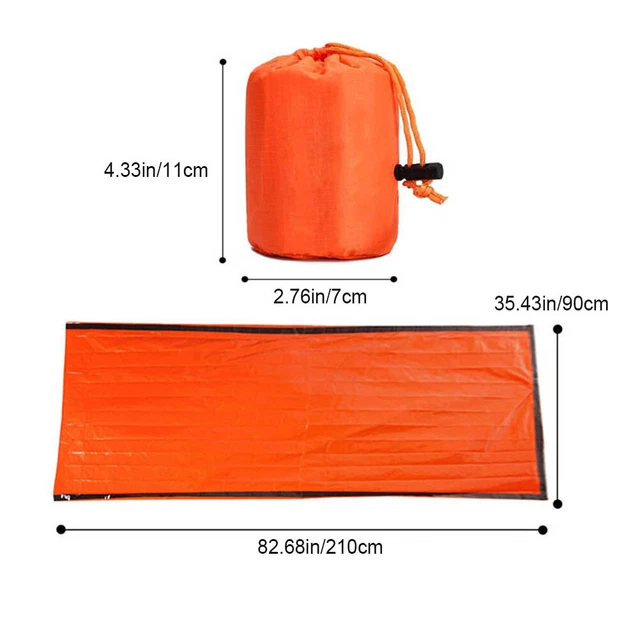 (Gigoteuse Verte + Sac à Carreaux Vert)Sac De Couchage 'urgence Thermique