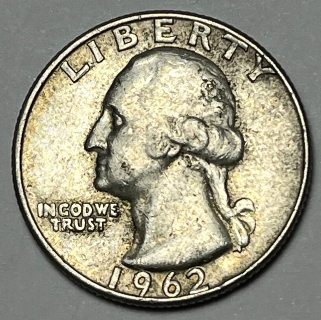 1962 D Washington Quarter 90% Silver Free Shipping KL16