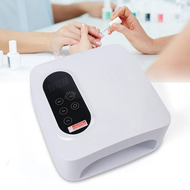Cordless Rechargeable LED Nail Lamp Gel Polish Light Dryer Machine Timer 72Watt